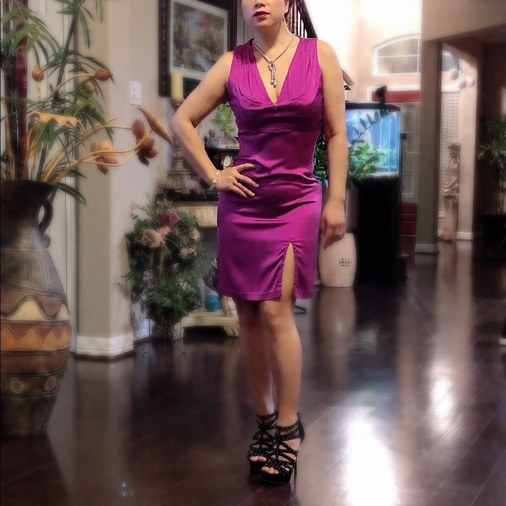 Roberto Cavalli hot pink bodycon dress 👗